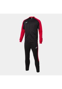 Dres do piłki nożnej męski Joma Eco championship. Kolor: czerwony, wielokolorowy, czarny. Materiał: dresówka. Sport: piłka nożna