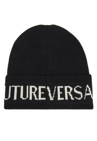 Versace Jeans Couture Czapka Big Beanie 79YAZK40 Czarny. Kolor: czarny. Materiał: wełna, materiał #3