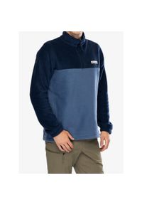 columbia - Kurtka polarowa męska Columbia Steens Mountain Half Zip. Kolor: niebieski. Materiał: poliester. Sport: turystyka piesza