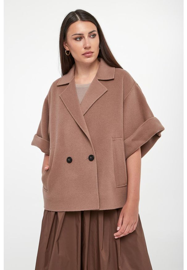 Weekend Max Mara - Płaszcz damski krótki wełniany Pera WEEKEND MAX MARA. Materiał: wełna. Długość: krótkie