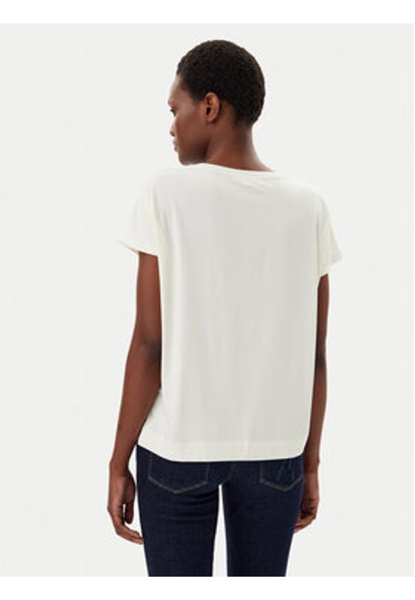 Liu Jo Sport T-Shirt TA5268 JS005 Écru Regular Fit. Styl: sportowy