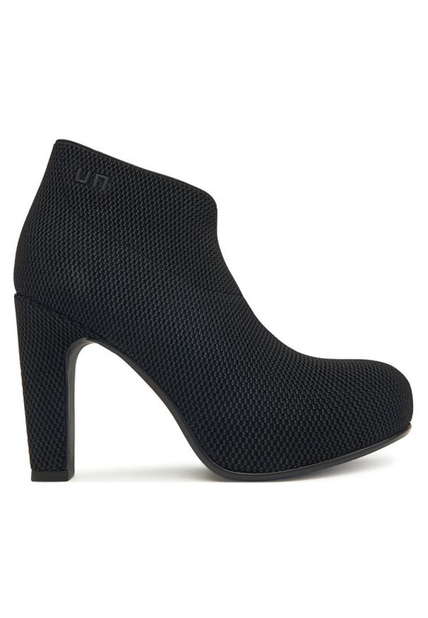 United Nude Botki Fold Hi II 1087056005 Czarny. Kolor: czarny. Materiał: materiał