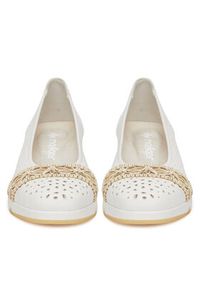 Rieker Baleriny CEO-L3062-80 Biały. Kolor: biały. Materiał: materiał #7