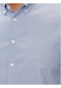 Calvin Klein Koszula Chambray K10K112679 Niebieski Slim Fit. Kolor: niebieski. Materiał: bawełna #4