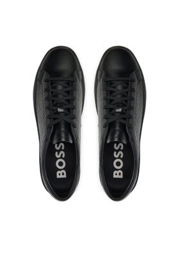 BOSS - Boss Sneakersy Belwar 50537891 10269816 01 Czarny. Kolor: czarny. Materiał: skóra, syntetyk