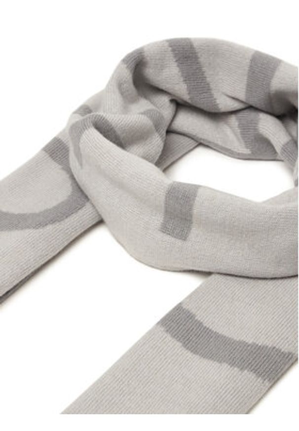 Calvin Klein Szalik LV04D8030G Beżowy. Kolor: szary. Materiał: wełna