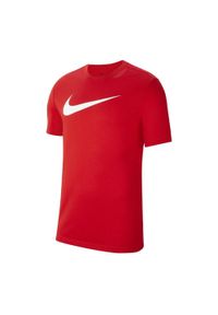 Nike - Męska Koszulka Park DriFIT. Kolor: czerwony. Sport: turystyka piesza