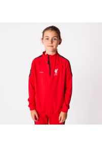 LIVERPOOL FC - Dres piłkarski dziecięcy Liverpool 22/23. Kolor: czerwony. Materiał: dresówka. Styl: sportowy #1