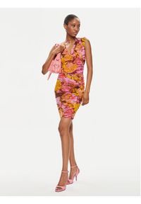 Pinko Sukienka koktajlowa Androgeo Abito 103224 A1OB Różowy Slim Fit. Kolor: różowy. Materiał: syntetyk. Styl: wizytowy #4