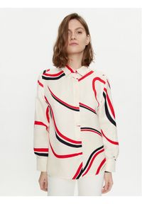 TOMMY HILFIGER - Tommy Hilfiger Koszula WW0WW41838 Beżowy Relaxed Fit. Kolor: beżowy. Materiał: len, wiskoza #1