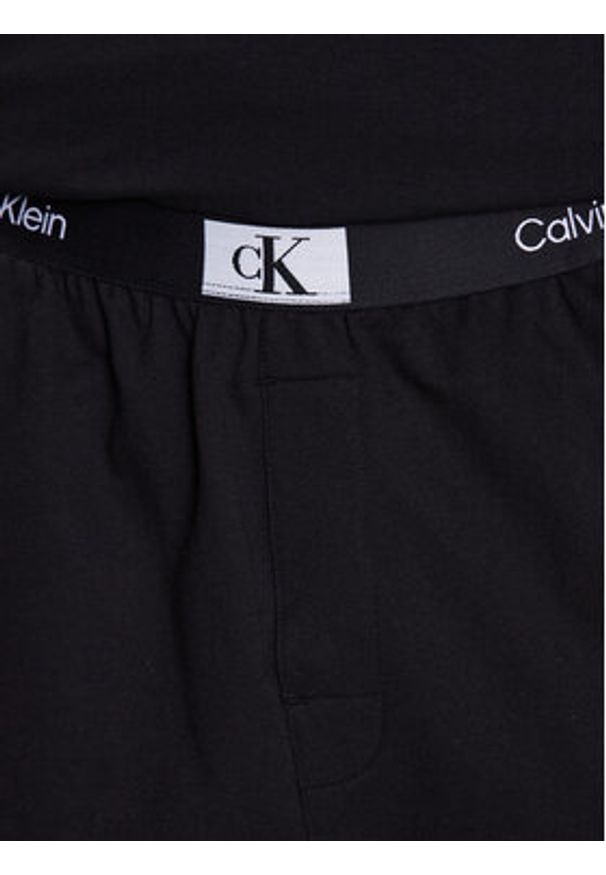 Calvin Klein Underwear Szorty piżamowe 000NM2417E Czarny Regular Fit. Kolor: czarny. Materiał: bawełna