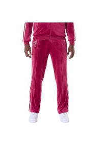 New Era - Dresy welurowe New York Yankees Track. Kolor: czerwony. Materiał: welur, dresówka. Długość: długie #1