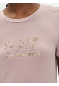 EA7 Emporio Armani Sukienka codzienna 7W000478 AF12500 U4079 Różowy Regular Fit. Okazja: na co dzień. Kolor: różowy. Materiał: bawełna. Typ sukienki: proste. Styl: casual #5