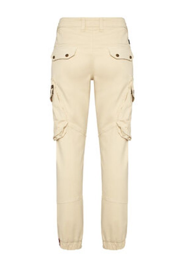 Alpha Industries Spodnie materiałowe Combat 126215 Écru Slim Fit. Materiał: bawełna