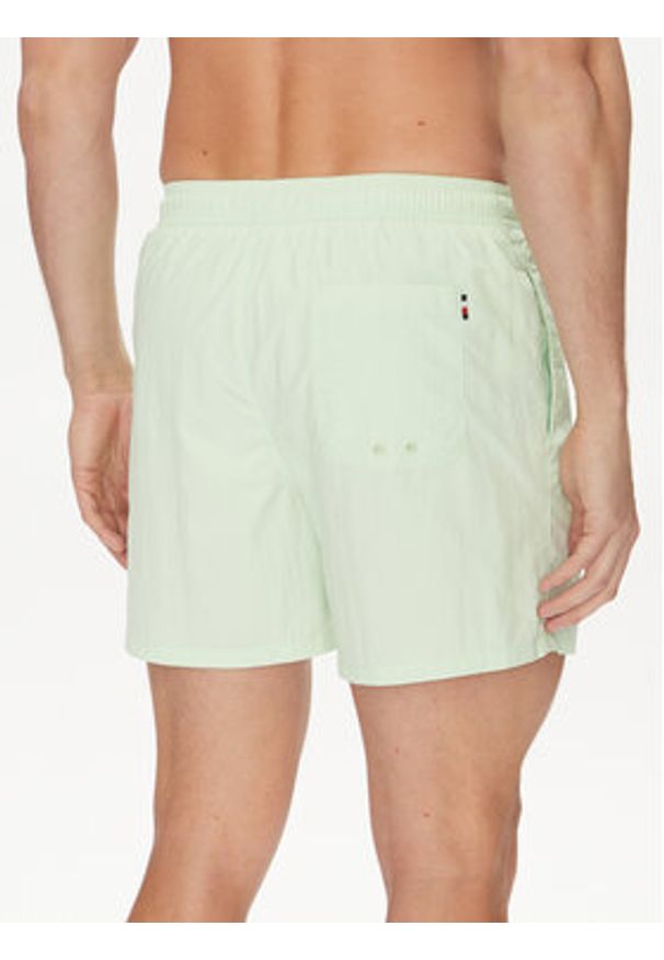 TOMMY HILFIGER - Tommy Hilfiger Szorty kąpielowe UM0UM03477 Zielony Regular Fit. Kolor: zielony. Materiał: syntetyk