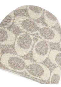 Coach Czapka CCT78 Beżowy. Kolor: beżowy. Materiał: poliester #2