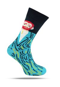 His Story - Skarpetki Bawełniane - Tematyczne - Asymetryczne, van Gogh. Kolor: wielokolorowy. Materiał: elastan, bawełna, poliamid #3