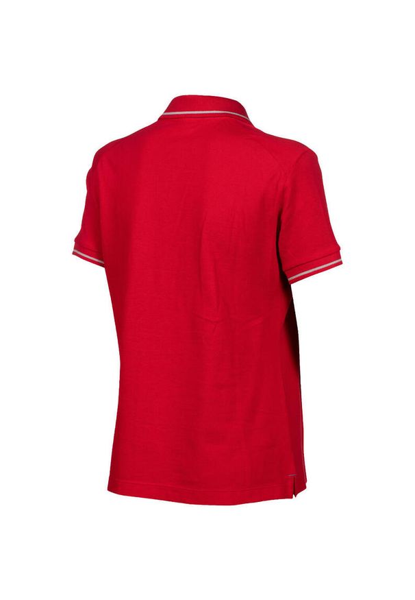Koszulka polo damska Arena Team Polo shirt Solid Cotton. Typ kołnierza: polo. Kolor: czerwony. Materiał: bawełna, dzianina. Wzór: jednolity. Styl: sportowy