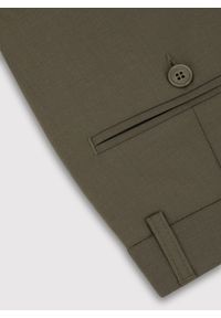 Pako Lorente - PAKO LORENTE – Zielone spodnie garniturowe z wełną. Kolor: zielony. Materiał: wełna #8