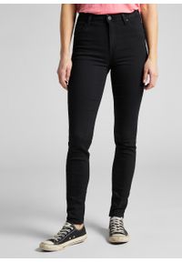 Lee - LEE SCARLETT HIGH DAMSKIE SPODNIE JEANSOWE BLACK RINSE 28 L626AE47 112114135 #1