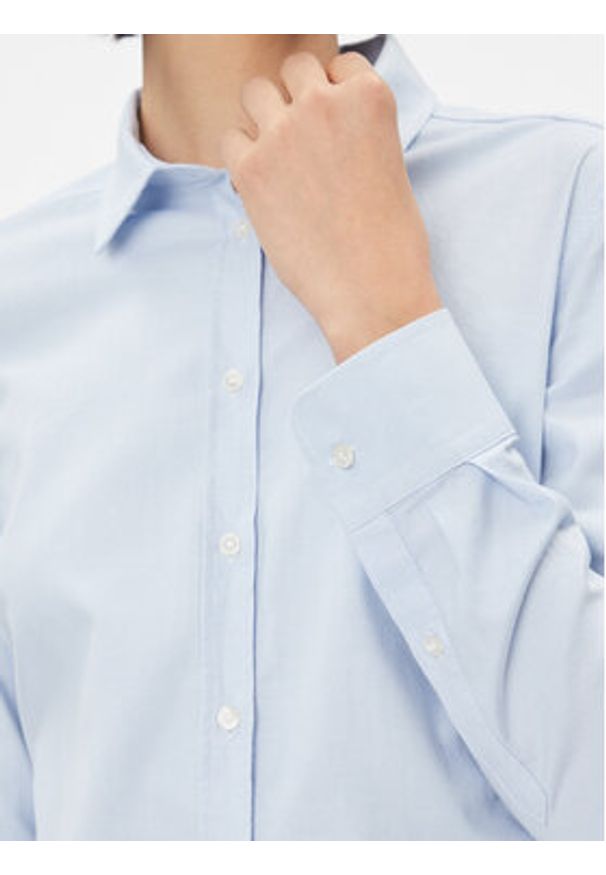 GANT - Gant Koszula Slim Stretch Oxford 4300141 Błękitny Slim Fit. Kolor: niebieski. Materiał: bawełna