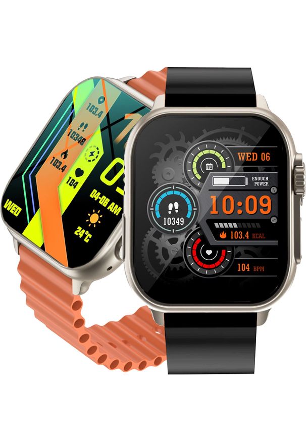 TRITON - Zegarek SMARTWATCH Rubicon RNCF17 2 paski. Rodzaj zegarka: smartwatch