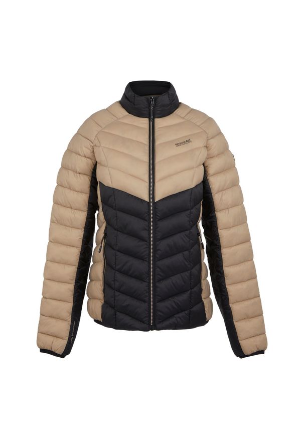 Regatta - Damska Kurtka Pikowana Dalent. Kolor: beżowy, wielokolorowy, czarny. Sport: turystyka piesza