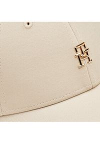 TOMMY HILFIGER - Tommy Hilfiger Czapka z daszkiem Distinct Cap AW0AW16367 Beżowy. Kolor: beżowy. Materiał: materiał #2
