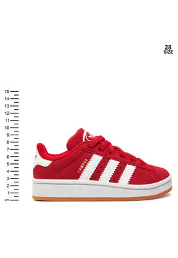 Adidas - adidas Sneakersy Campus 00s JI4329 Czerwony. Kolor: czerwony. Materiał: zamsz, skóra. Model: Adidas Campus