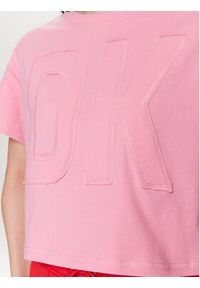 DKNY Sport T-Shirt DP3T9218 Różowy Classic Fit. Kolor: różowy. Materiał: bawełna. Styl: sportowy
