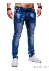 Ombre Clothing - Spodnie - jeansowe P449 - L. Materiał: jeans #6