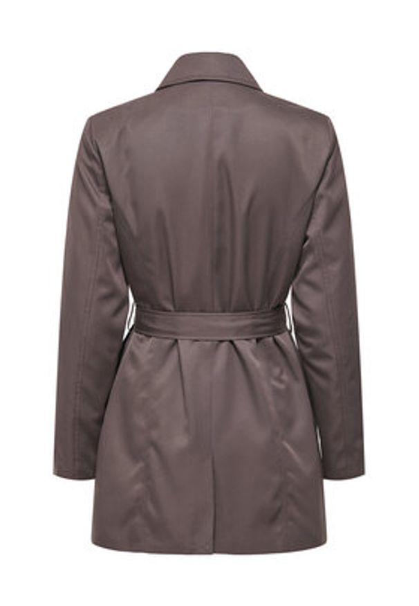 only - ONLY Trencz Valerie 15191821 Brązowy Regular Fit. Kolor: brązowy. Materiał: syntetyk