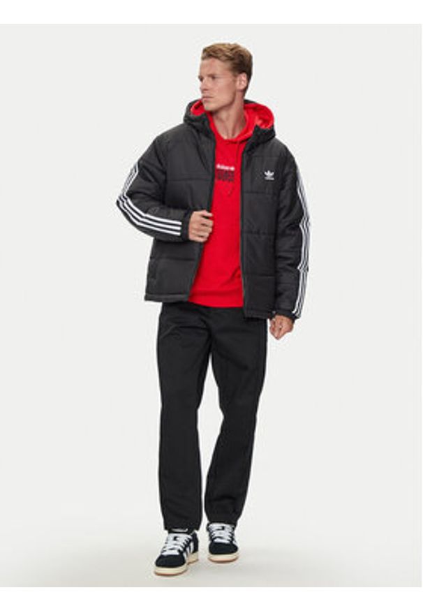 Adidas - adidas Kurtka zimowa adicolor JD9071 Czarny Regular Fit. Kolor: czarny. Materiał: syntetyk. Sezon: zima