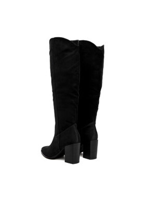 Jenny - JENNY Kozaki CEO-HY2518-1 Czarny. Kolor: czarny. Materiał: materiał