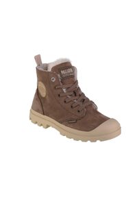 Buty sportowe Sneakersy damskie, Palladium Pampa Hi Zip WL. Kolor: wielokolorowy, brązowy. Materiał: guma, skóra, nubuk, tkanina, materiał, syntetyk. Sport: turystyka piesza