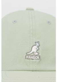 Kangol Czapka kolor zielony gładka. Kolor: zielony. Wzór: gładki #2