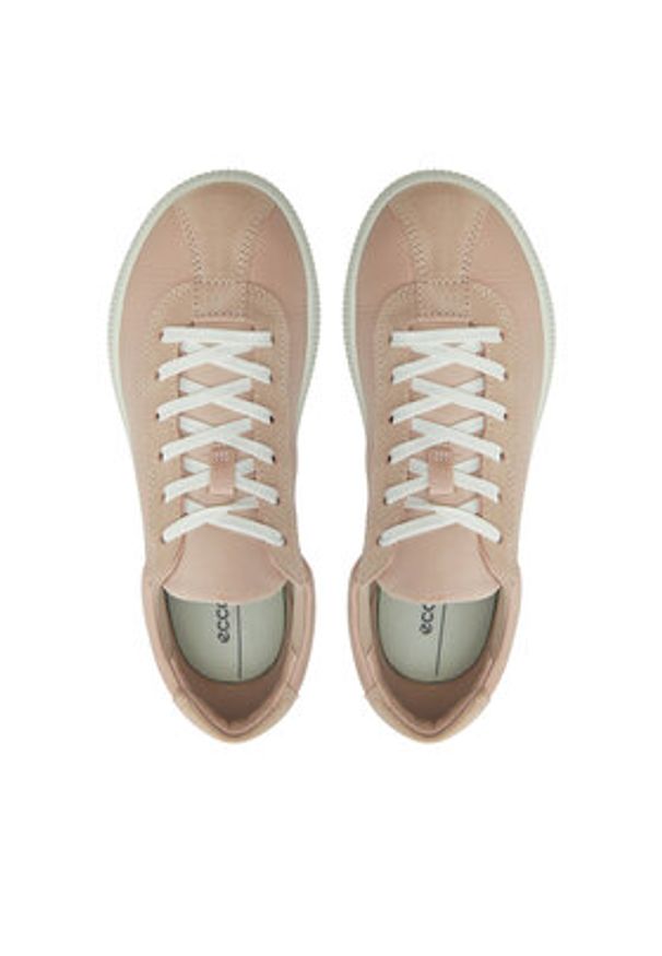 ecco - ECCO Sneakersy Soft Zero W 22025359071 Różowy. Kolor: różowy. Materiał: skóra