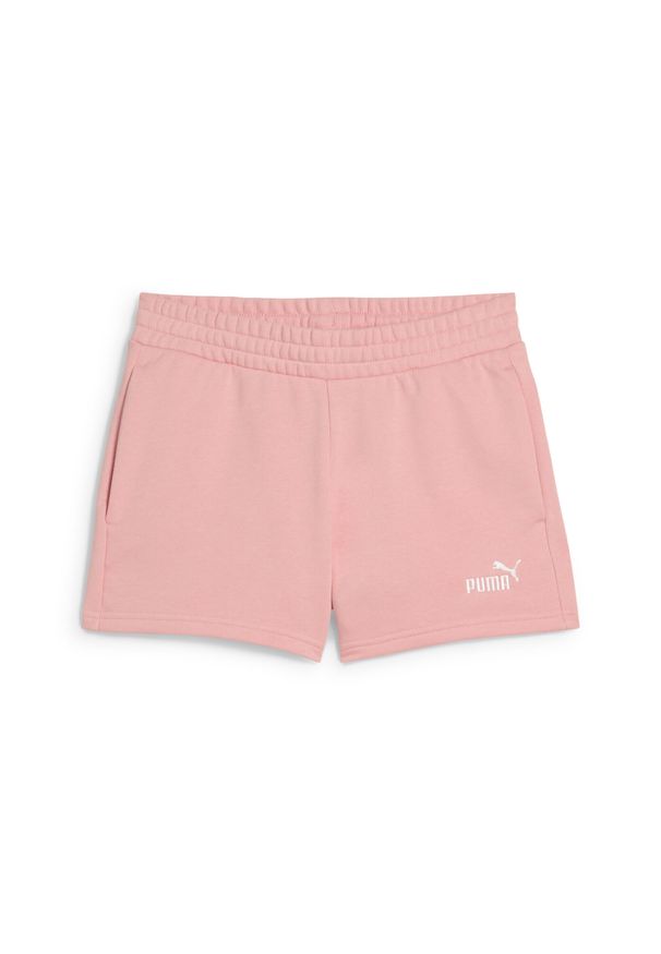 Puma - Damskie szorty z małym logo No. 1 ESS 4'' PUMA Pink Fruit. Kolor: różowy. Sport: fitness