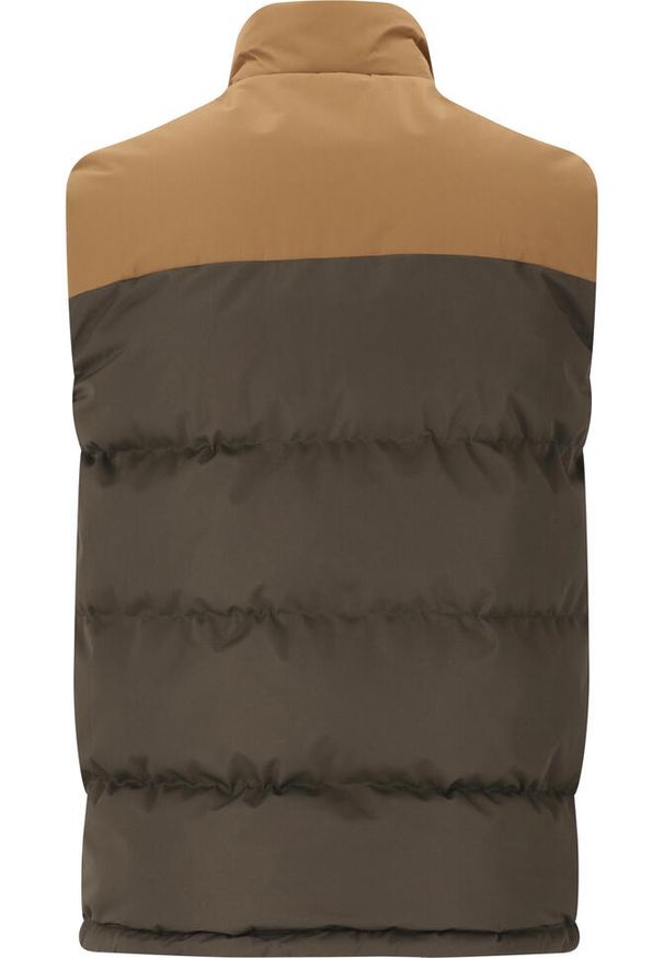 Kurtka puchowa bez rękawów Whistler Jokub. Kolor: wielokolorowy, brązowy, zielony. Materiał: puch. Długość rękawa: bez rękawów