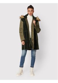 Pinko Parka Paquita 1G17Y3 Y4XS Zielony Regular Fit. Kolor: zielony. Materiał: syntetyk