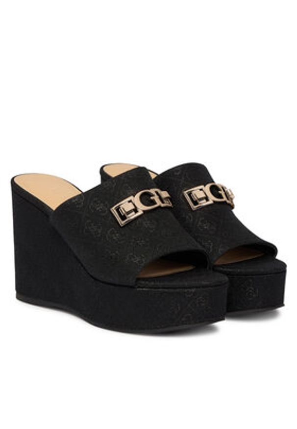 Guess Klapki FLJEVZ FAB04 Czarny. Kolor: czarny. Materiał: materiał