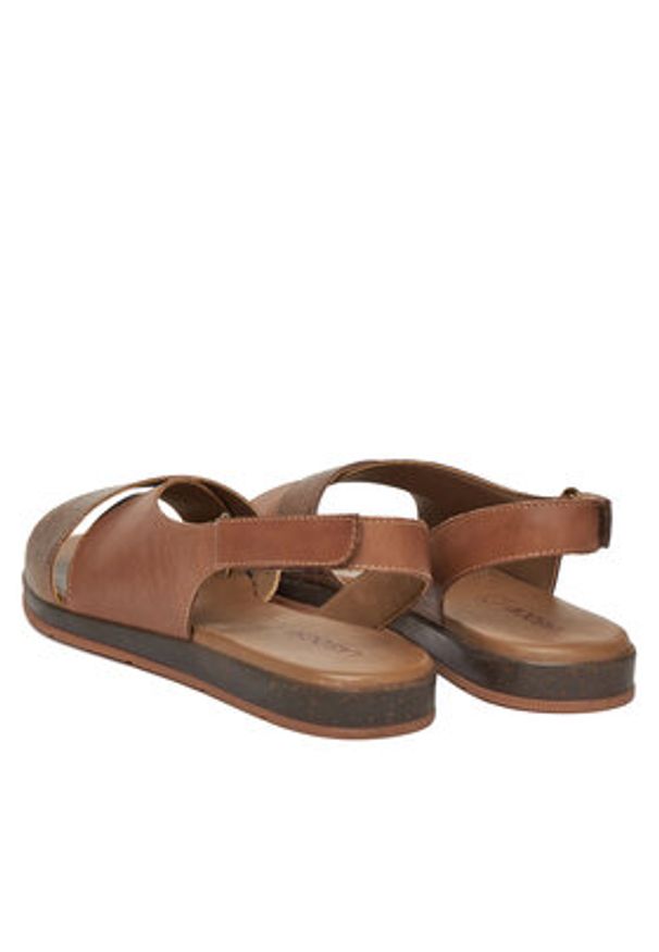 Lasocki Sandały WI16-740A-01L Brązowy. Kolor: brązowy. Materiał: skóra