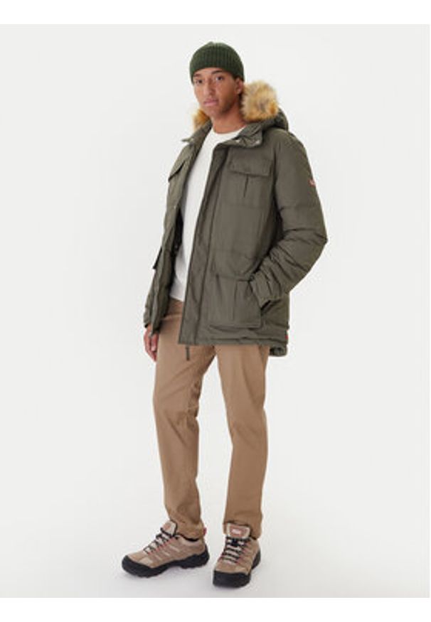 Hunter Parka Angus HARM0018252 Zielony Regular Fit. Kolor: zielony. Materiał: syntetyk