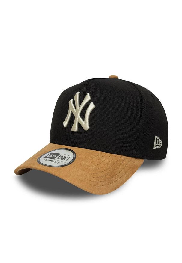 Czapka typu snapback New Era New York Yankees Suede E-Frame. Kolor: czarny