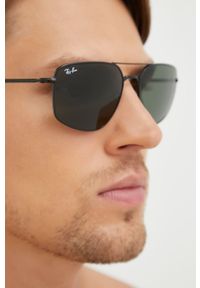 Ray-Ban okulary przeciwsłoneczne 0RB3666 męskie kolor czarny. Kolor: czarny #6