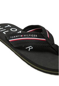 TOMMY HILFIGER - Tommy Hilfiger Japonki Web Beach Sandal FM0FM05340 Czarny. Kolor: czarny. Materiał: materiał #5