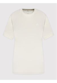 Adidas - adidas Koszulka techniczna Yoga HD6812 Beżowy Oversize. Kolor: beżowy. Materiał: syntetyk #4