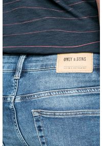 Only & Sons - Jeansy. Kolor: niebieski. Wzór: aplikacja #3