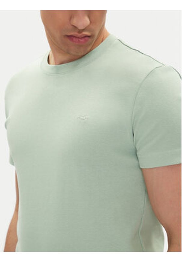 Mustang T-Shirt Allen 1016486 Zielony Slim Fit. Kolor: zielony. Materiał: bawełna