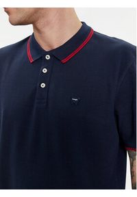 Wrangler Polo 112350403 Granatowy Regular Fit. Typ kołnierza: polo. Kolor: niebieski. Materiał: bawełna #4